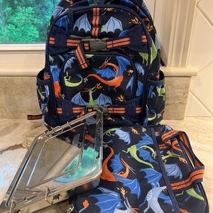 Pottery Barn Kids Backpack, Lunchbox, and stainless steel container